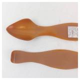 Celluloid Shoe Horns - Floral Hand-Painted Design (Lot of 2)