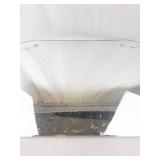 Vintage Floral-Etched Glass Wall Mirror - Irregular Octagon