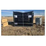 2025 K0720 Unused 7FT(H)x 20FT(L) Metal Farm Driveway Gate