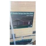 2025 K4525G Unused 45FTx25FT Double Garage Steel Barn Shed