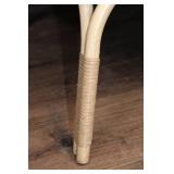 Vintage Rattan Egg Chair with Cushion