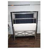 Outdoor Metal Canopy Sofa with Cushions