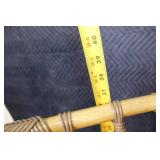 Bamboo Lounge Chair and Ottoman Set with Cushions