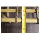 Bamboo Lounge Chair and Ottoman Set with Cushions