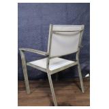 Pair of Outdoor Patio Chairs with Grey Frames