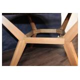 Round Wooden Outdoor Patio Table