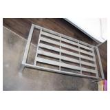 Outdoor Metal Canopy Sofa with Cushions