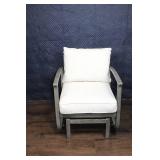 Pair of Outdoor Patio Lounge Chairs with Cushions