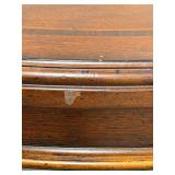 Oval Dining Table with Turned Legs - 2 Additional Table Leafs and Table Top Protector