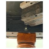 Oval Dining Table with Turned Legs - 2 Additional Table Leafs and Table Top Protector