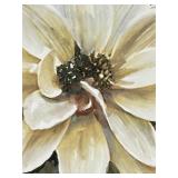 White Flower Painting - Framed Floral Artwork