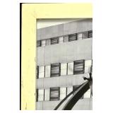 Atlas Statue Framed Photo Armillary Sphere Black & White