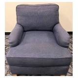 Lexington Upholstery Armchair - Made in USA - Blue Fabric