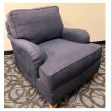 Lexington Upholstery Armchair - Made in USA - Blue Fabric