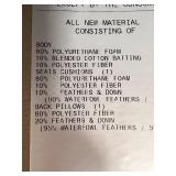 Lexington Upholstery Armchair - Made in USA - Blue Fabric