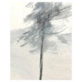 Framed Landscape Painting - Island Trees on Water 61" x 52"