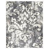 New Sam Moore Swivel Armchair - Damask Upholstery Grey Ivory #2