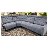 Parker Living Heritage Chelsea Collection Sectional Sofa - L-shaped Gray Upholstery