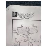 Parker Living Heritage Chelsea Collection Sectional Sofa - L-shaped Gray Upholstery