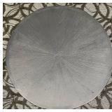 24-Inch Round Coffee Table - Black Finish & X-Base #1