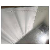 End Tables - Pair of Gold Tone Glass-Top Tables & Mirrored Lower Shelves