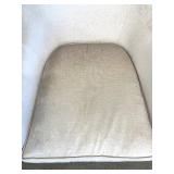 Light Ivory Velvet Club Chair