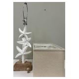 Coastal Starfish Table Lamp & Beige Linen Shade #2