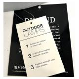 Dimond Lighting Outdoor Lamp - Textured Concrete Base & Frosted Glass Shade