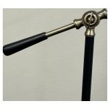 Adjustable Floor Lamp With Black Matte Dome Shade & Articulated Arm