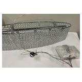 Crystal Drum Chandelier - Rectangular Bead Crystal Pendant Light