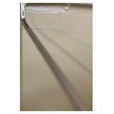 Lampshades Pair - White Fabric, Beige Interior, Spider Fitter