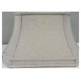 Beige Fabric Lamp Shade - Barrel Style, Linen-Look