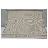 Beige Fabric Lamp Shade - Barrel Style, Linen-Look