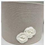 Lampshades - Beige & Gray Textured Linen (3-Piece Set)