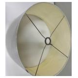 White Fabric Drum Lampshade