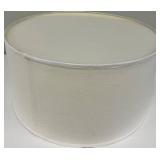 White Fabric Drum Lampshade