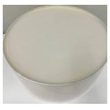 White Fabric Drum Lampshade