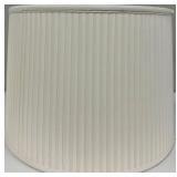 Port 68 Pleated Lampshade - White Drum Shade & Spider Fitter