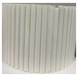 Lampshades - Brown Satin & White Pleated & Black Cylinder (Lot of 3)