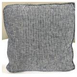 Throw Pillow Feather Blend Indigo Stripe 18x18 - 2-Pack