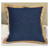 Two Accent Pillows - Navy Blue