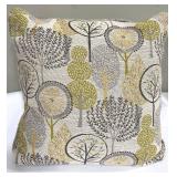 Envogue 18x18 Decorative Throw Pillows Set of 2 - Embroidered Border & Pattern