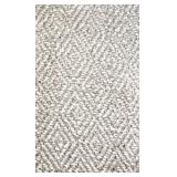 Beige Diamond Pattern Throw Pillows (Lot of 2)