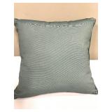 Frontgate Decorative Pillows - Tropical Floral Print & White Embossed Texture (Lot of 2)