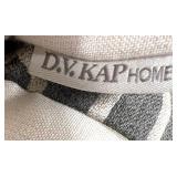 DV KAP HOME Throw Pillow - Gray Stripe Geometric Pattern