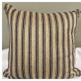 Throw Pillows (Lot of 3) - Striped & Textured Weave Cushions