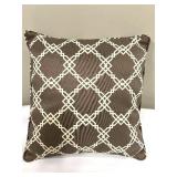 Throw Pillows - Geometric Pattern with Fringe (Lot of 3)