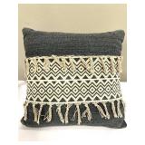 Throw Pillows - Geometric Pattern with Fringe (Lot of 3)