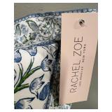 Rachel Zoe Paisley Throw Pillow - White with Navy Print (Set of 3)