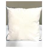 Rachel Zoe Paisley Throw Pillow - White with Navy Print (Set of 3)